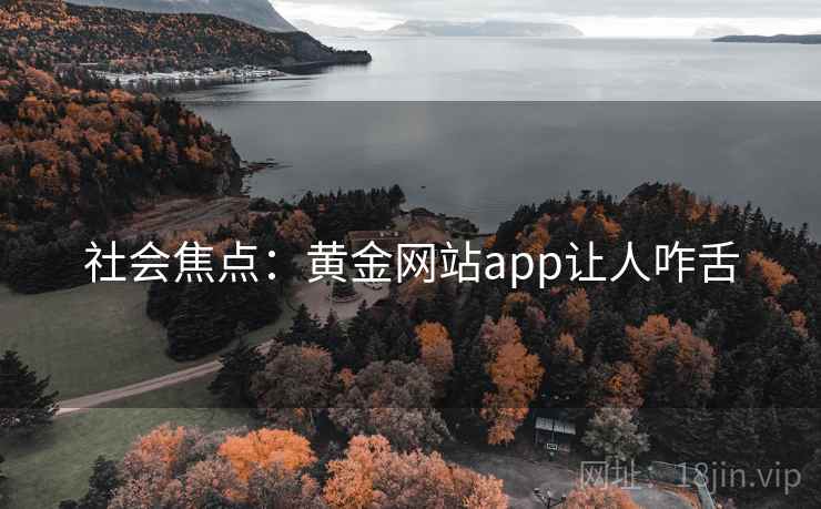 社会焦点：黄金网站app让人咋舌