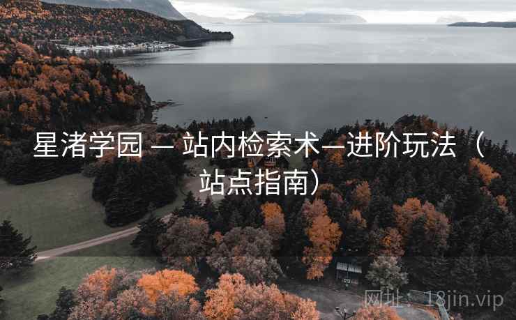 星渚学园 — 站内检索术—进阶玩法（站点指南）