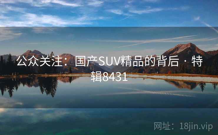 公众关注：国产SUV精品的背后 · 特辑8431